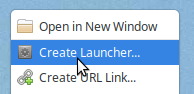 Create Launcher...