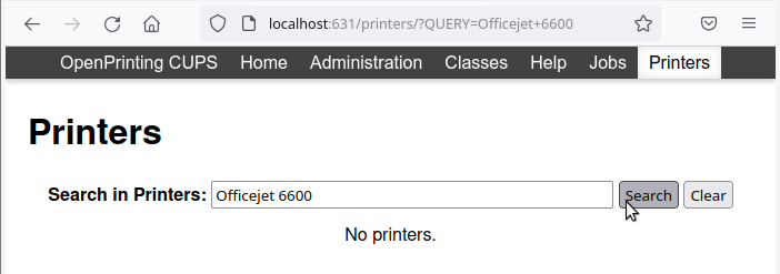 Search in Printers