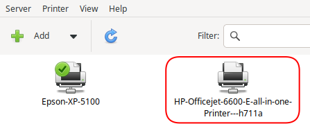 View of Printer in Printers on another computer