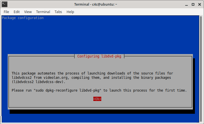 Configuring libdvd-pkg