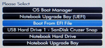 Boot from EFI File