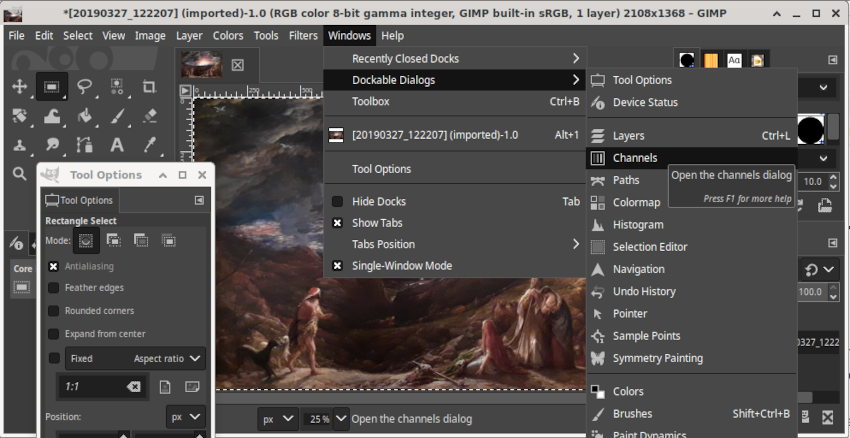 GIMP 2.10 - Supported File Formats
