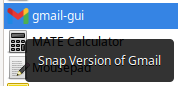 Original gmail-gui in the Menu