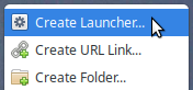 Create Launcher...