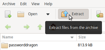 Extract passworddragon