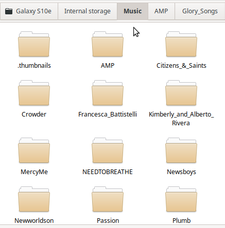 Music folder