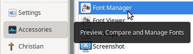 Font Manager