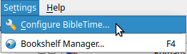 Configure BibleTime...