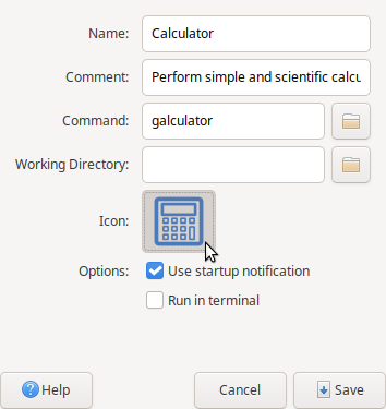 Rename Galculator to Calculator and click the Icon