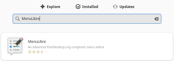 MenuLibre search in Software