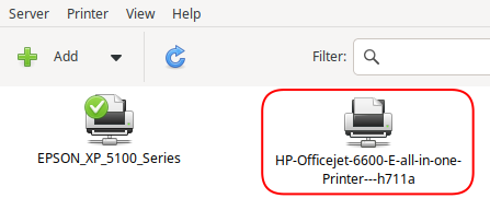 View of Printer in Printers on another computer