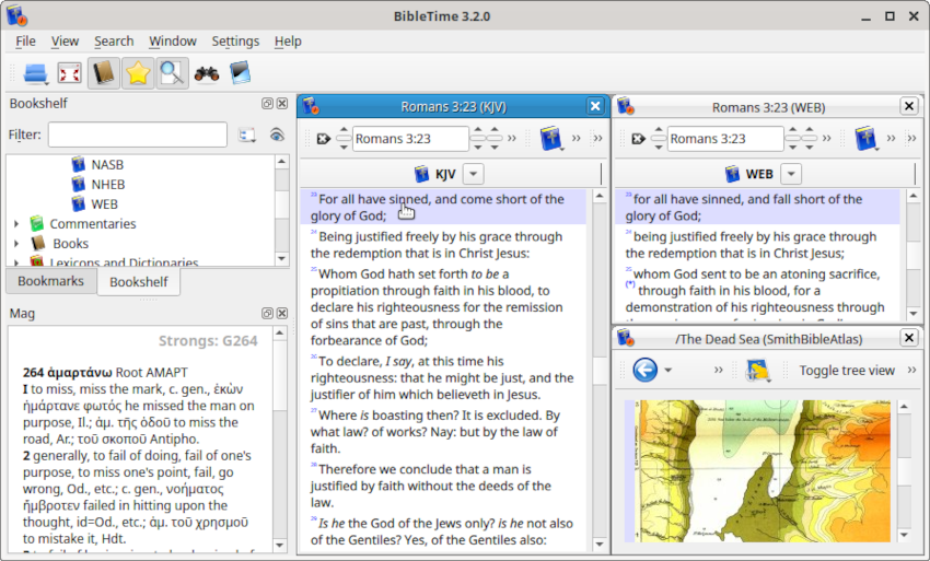 BibleTime (also using the SWORD Library) replaced Bible Desktop in C4C Ubuntu