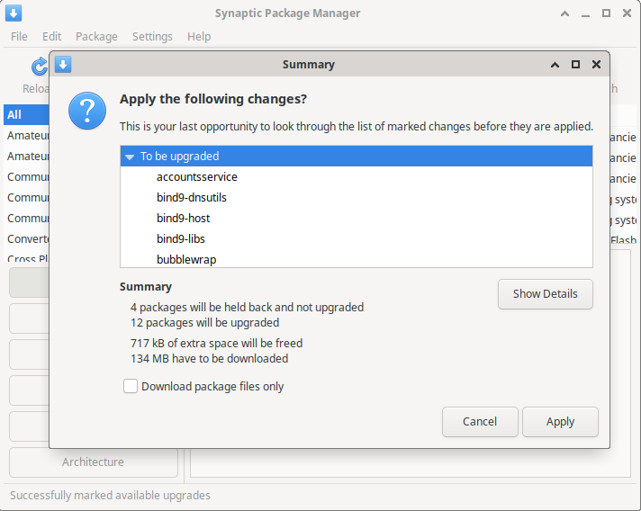 Apply the following changes Apply the following changes